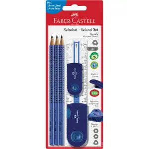 Svinčnik FABER-CASTELL, grip 3/1  moder 